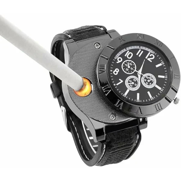 Gulftronics™Men's Military USB Lighter Watch