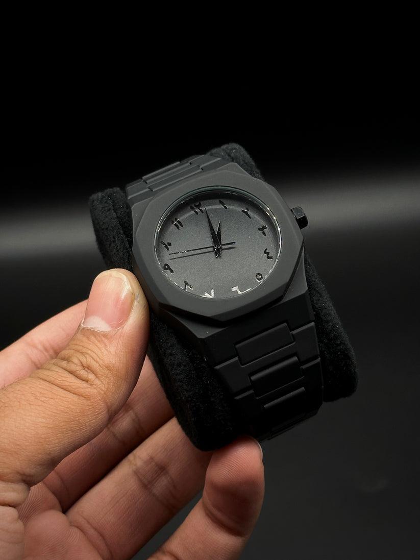Gulftronics™Black Arabic Aura Watch