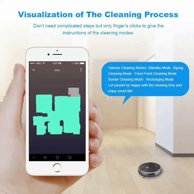 Gulftronics™Smart Robotic Vacuum Cleaner