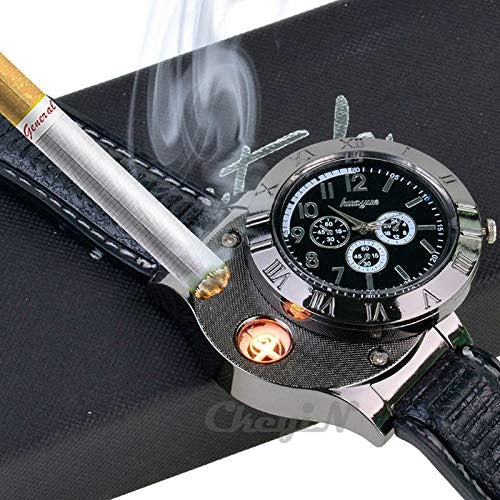 Gulftronics™Men's Military USB Lighter Watch