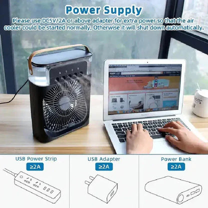 Gulftronics™Mini Air Coolerهيكساليفينغ™ ميني مكيف الهواء المحمول