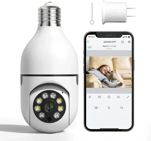 Gulftronics™ Night Vision Wireless Bulb Camera